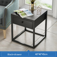 Load image into Gallery viewer, Nordic Coffee Table Expandable Tea Table Set Bedroom Nightstand Small Wooden End Table with Drawer Living Room Furniture