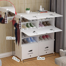 Load image into Gallery viewer, Multi Layers Shoe Rack Shoes Storage Organizer Easy to Install Shoe Cabinet Dustproof Stand Shoe Shelf Home Furniture