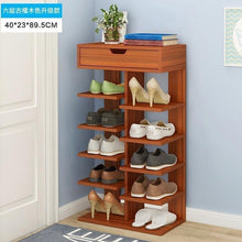 Load image into Gallery viewer, Multi-Layer Wooden Shoe Rack Easy Assemble Storage Shelf Shoe Cabinet Simple Shoe Rack Stand Shoes Organizers Home Furniture
