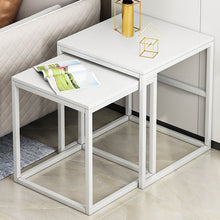 Load image into Gallery viewer, Nordic Coffee Table Expandable Tea Table Set Bedroom Nightstand Small Wooden End Table with Drawer Living Room Furniture
