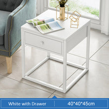 Load image into Gallery viewer, Nordic Coffee Table Expandable Tea Table Set Bedroom Nightstand Small Wooden End Table with Drawer Living Room Furniture
