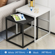 Load image into Gallery viewer, Nordic Coffee Table Expandable Tea Table Set Bedroom Nightstand Small Wooden End Table with Drawer Living Room Furniture
