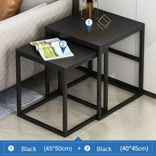 Load image into Gallery viewer, Nordic Coffee Table Expandable Tea Table Set Bedroom Nightstand Small Wooden End Table with Drawer Living Room Furniture
