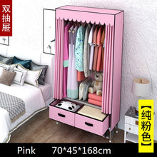 Load image into Gallery viewer, New luxury 2 drawers DIY Non-woven Folding Portable Wardrobe Bedroom Furniture Bedroom Storage Cabinet
