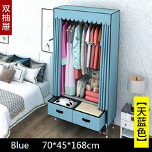 Load image into Gallery viewer, New luxury 2 drawers DIY Non-woven Folding Portable Wardrobe Bedroom Furniture Bedroom Storage Cabinet
