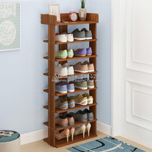 Load image into Gallery viewer, Multi-Layer Wooden Shoe Rack Easy Assemble Storage Shelf Shoe Cabinet Simple Shoe Rack Stand Shoes Organizers Home Furniture
