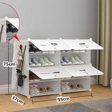 Load image into Gallery viewer, Multi Layers Shoe Rack Shoes Storage Organizer Easy to Install Shoe Cabinet Dustproof Stand Shoe Shelf Home Furniture
